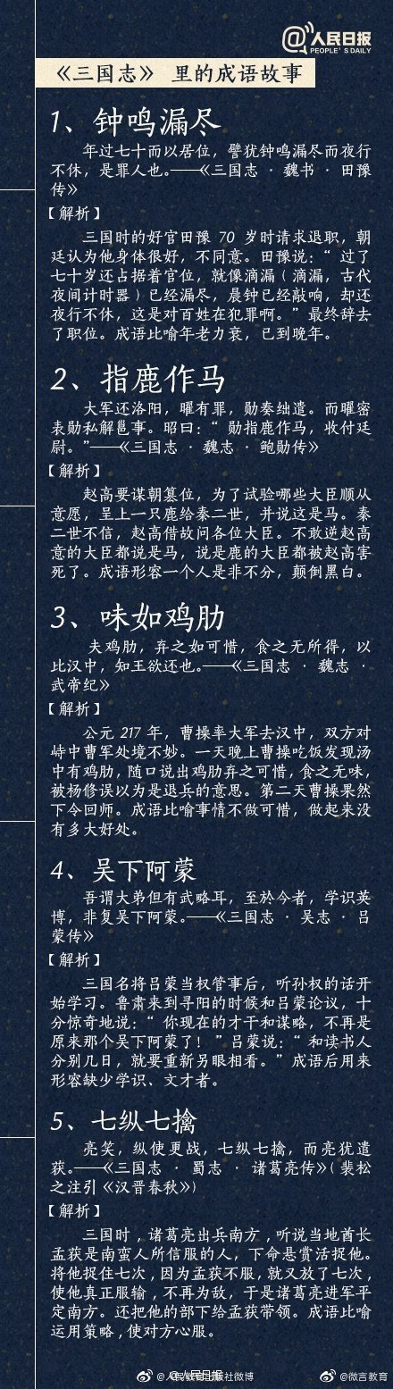 温故知新 8本历史典籍里的成语故事