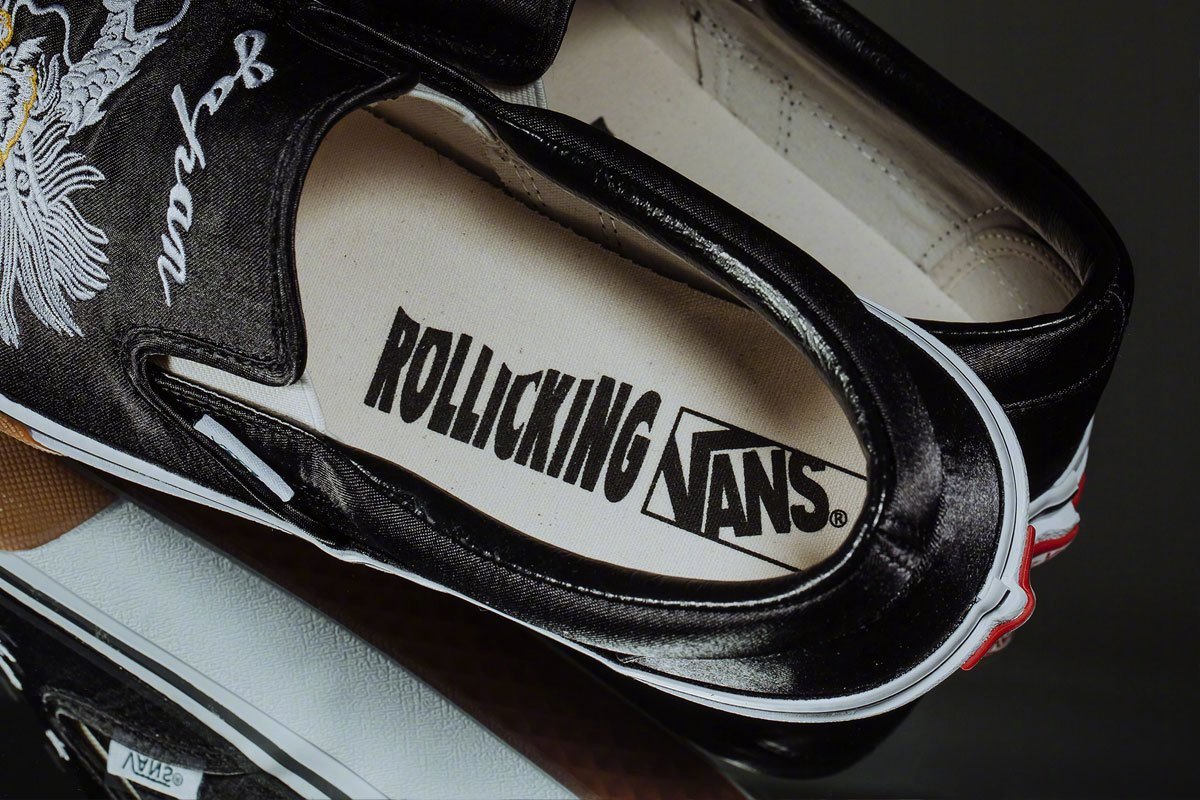 中野史郎主理的日本品牌rollicking 携手vans 带来一双融入日式刺绣