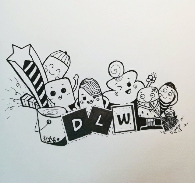 简笔画   爱73劳动黑色水性笔阳光明媚的天气 最适合大扫除啦作者