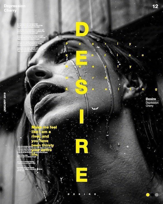 人物搭配文字海报版式设计参考