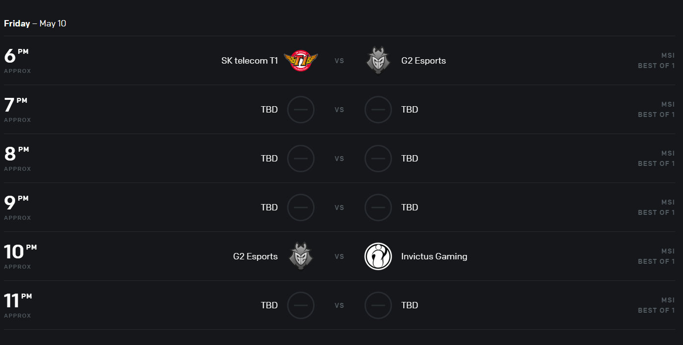 英雄联盟msi部分赛程公布|交手|赛程|入围赛_新浪新闻