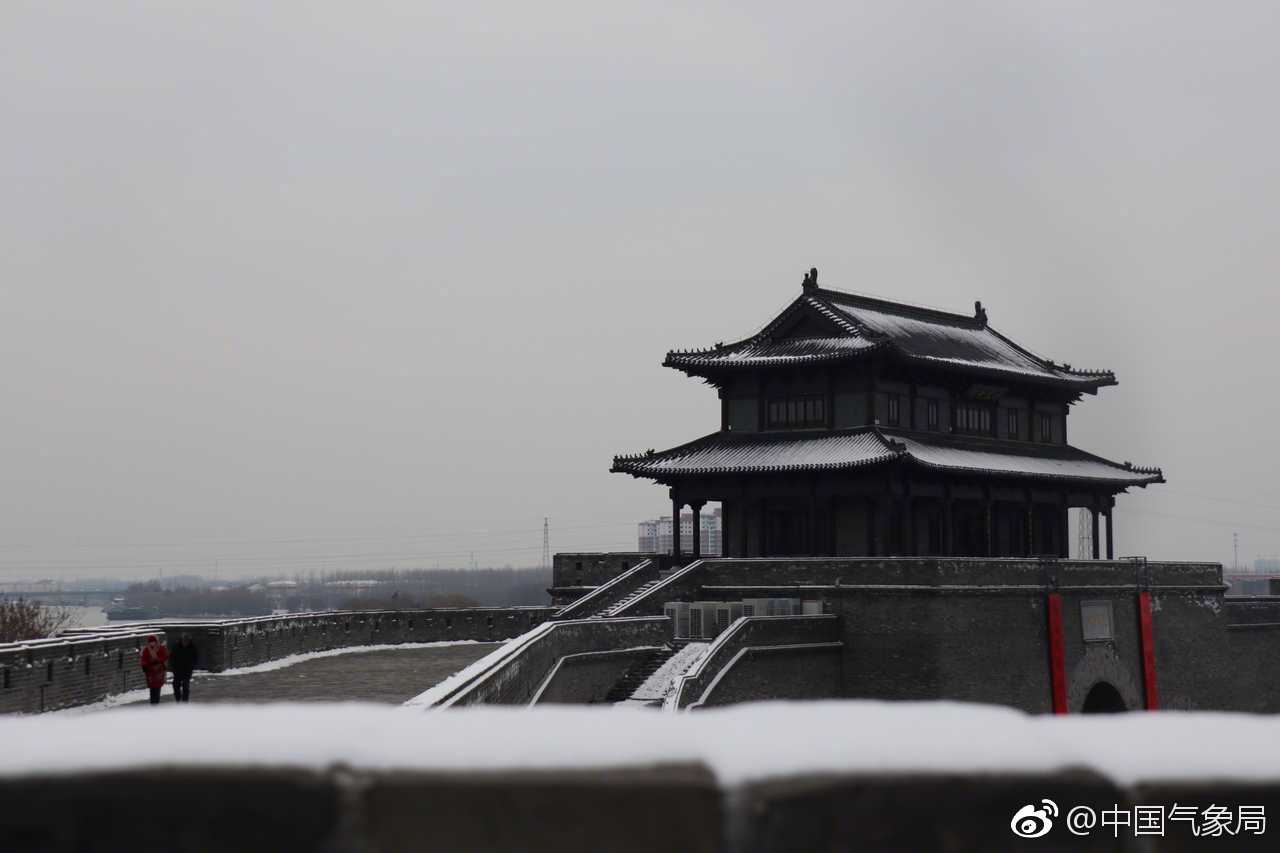 江苏宿迁,雪中的项王故里 (粉丝@魏痕alive 投稿)