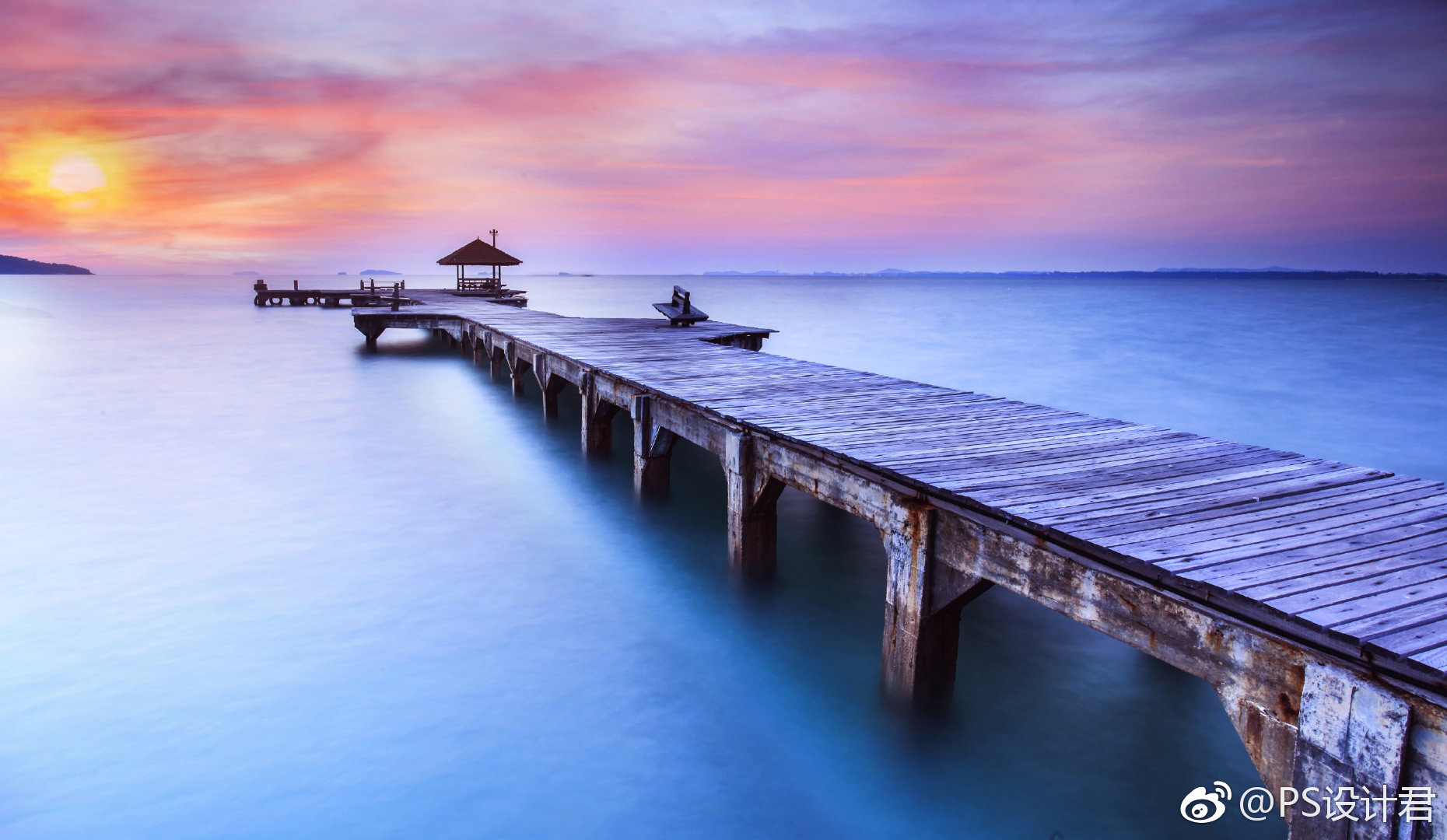 分享高清版海边海湾背景壁纸