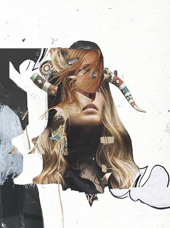 平面破坏者比利时插画家和艺术家 raphael vicenzi 惊人的拼贴画