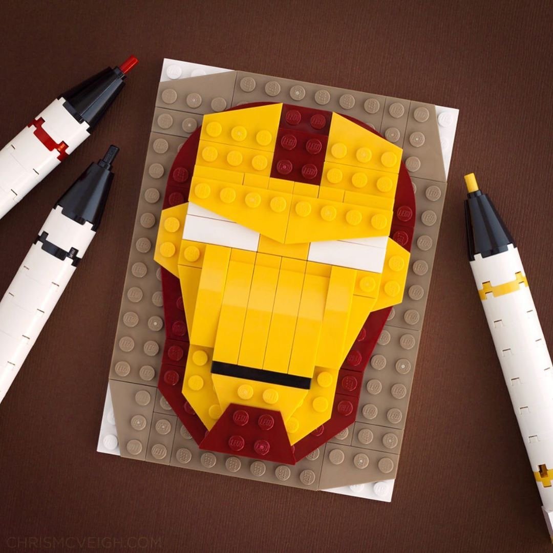 乐高设计师chris mcveigh用积木拼搭出的 角色画像,好想拥有