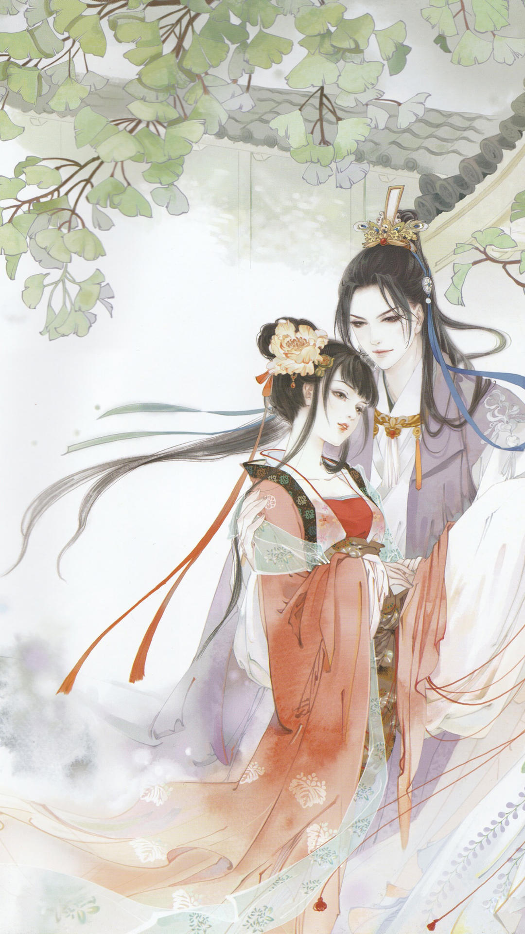 古风,动漫插画手绘国风无水印手机壁纸