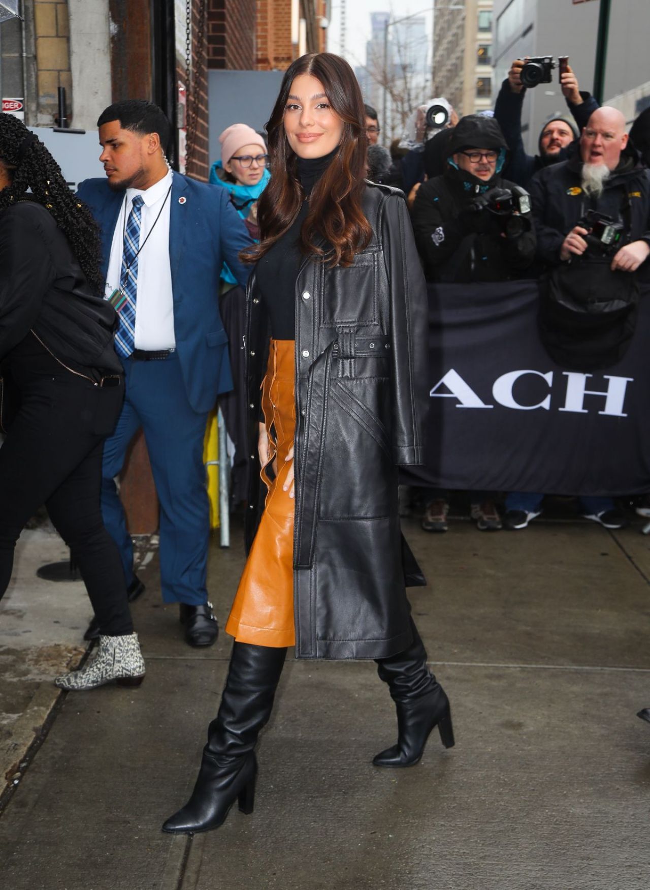 卡米拉·莫罗内(camila morrone)-抵达纽约coach蔻驰时装秀02/11/202