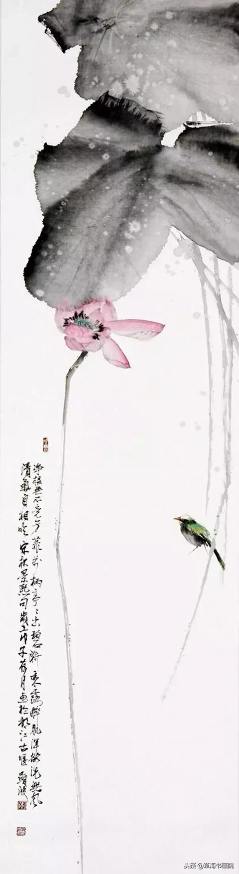 青年画家李显波笔下的水墨小品简洁空灵明快清新