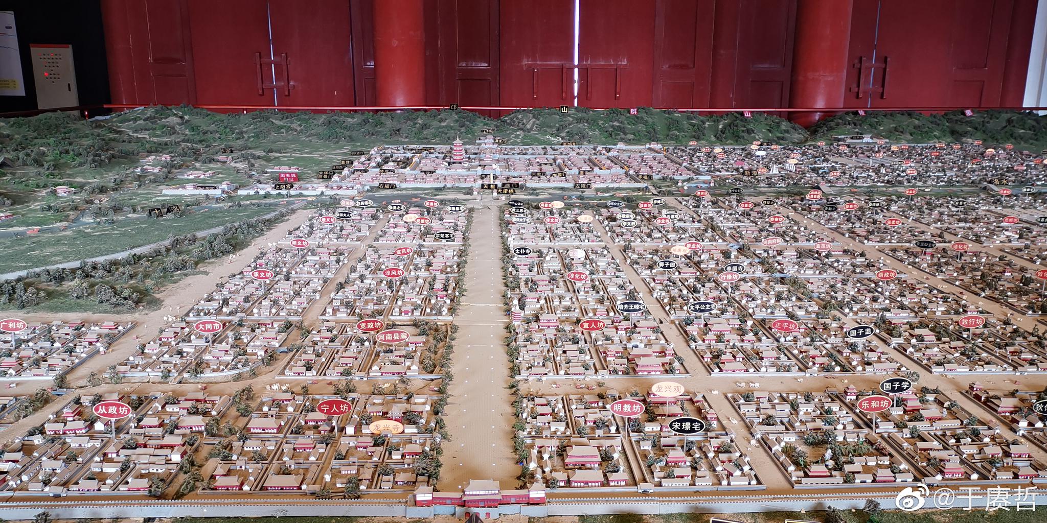 洛阳定鼎门遗址复原唐洛阳城沙盘模型,名人住宅._高清图集_新浪网