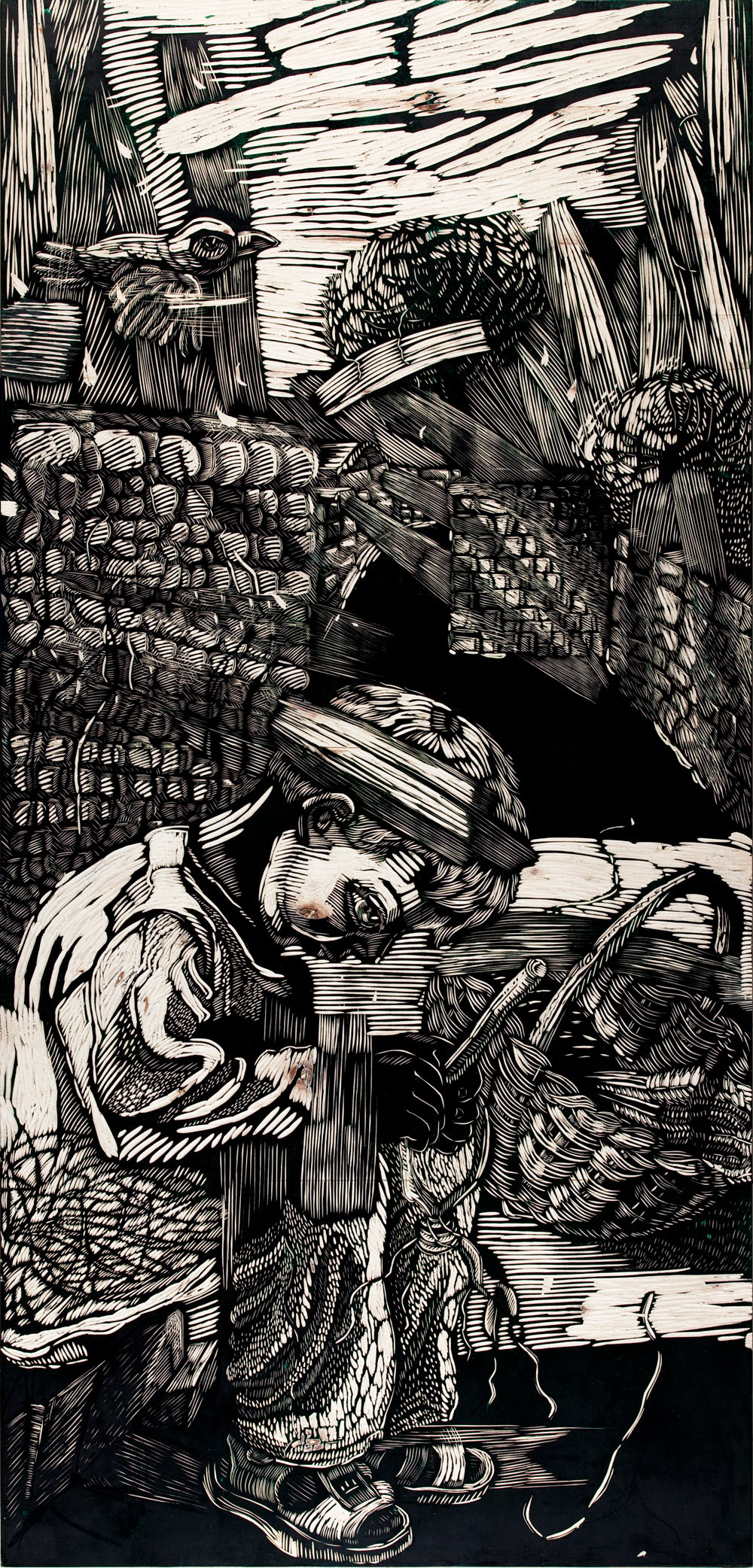 超验的艺术境界——著名版画家马良芬|马良芬|版画|鸟_新浪新闻