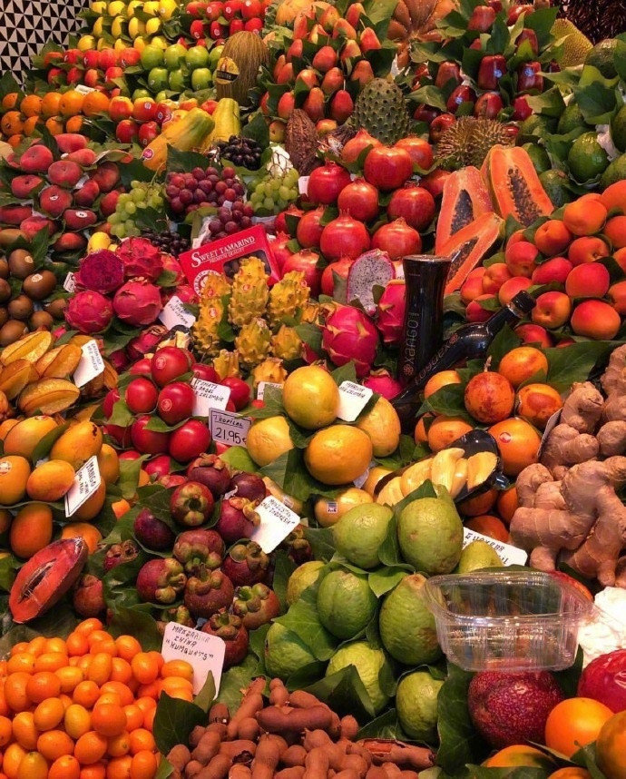 巴塞罗那 la boqueria水果市场