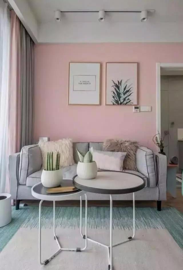 少女心与高级感并存89平两居莫兰迪配色家装设计