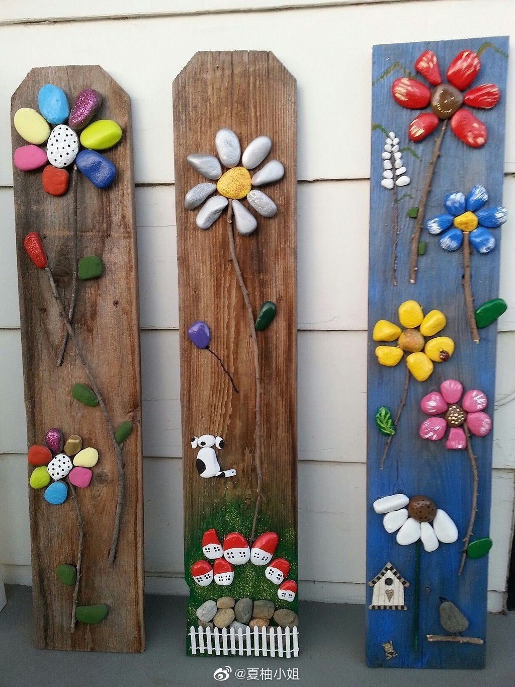 二十几款石头花朵装饰画,美美哒!