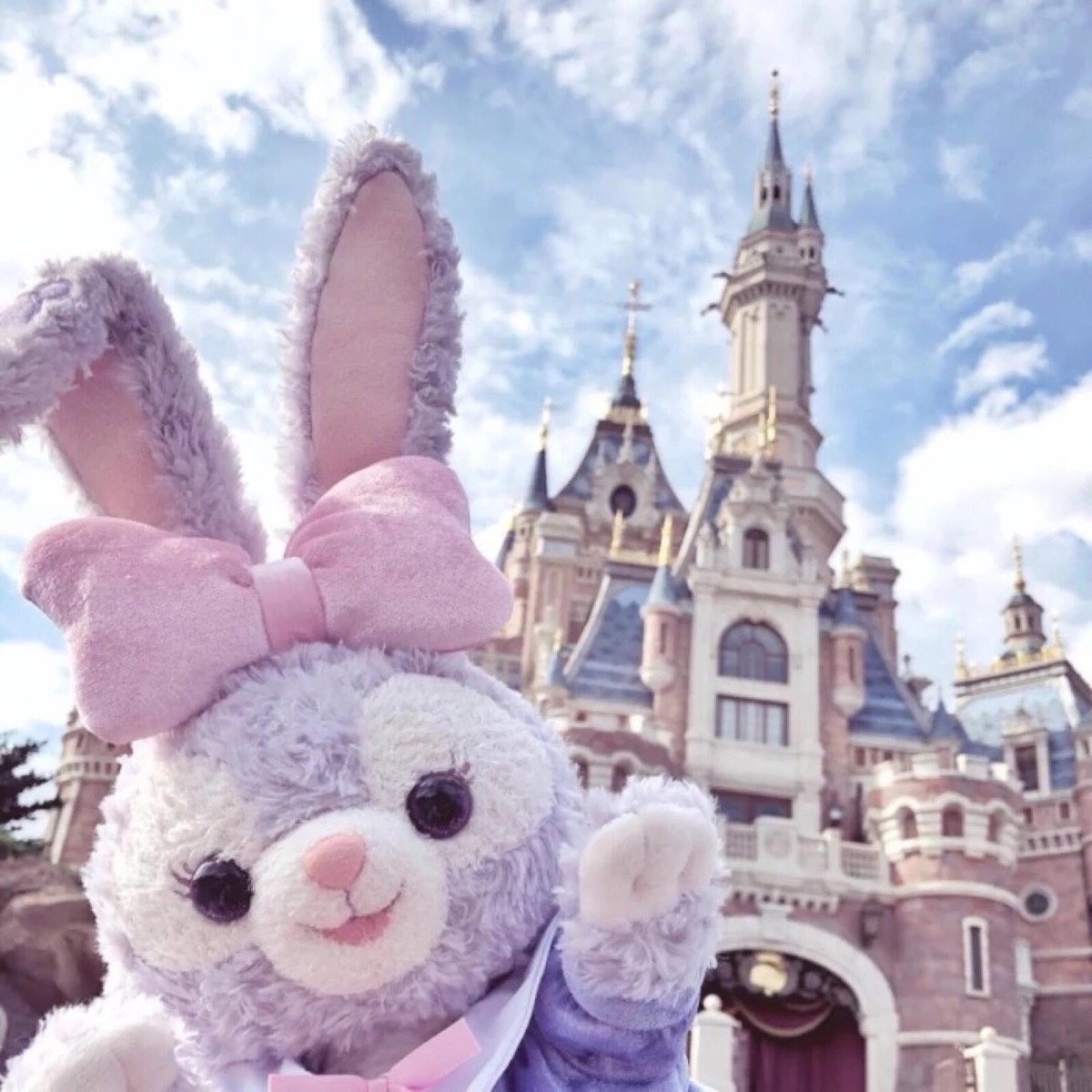 达菲熊米菲兔丨迪士尼壁纸头像毛绒布偶太可爱了带着他