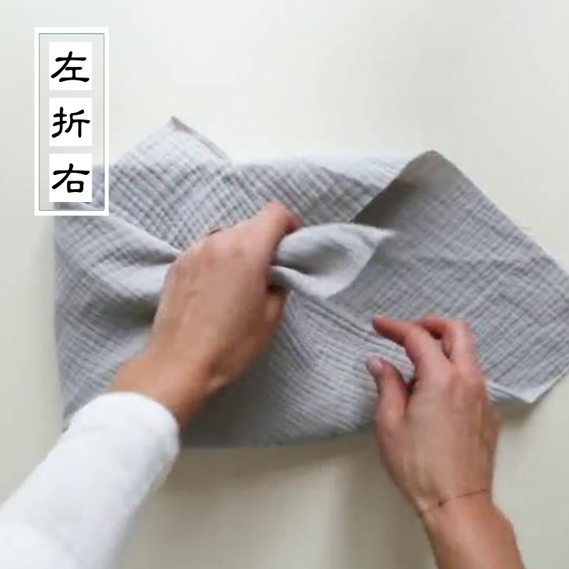分享一种最简单的风吕敷包装法￣ 风吕敷是日本的一种传统收纳方法