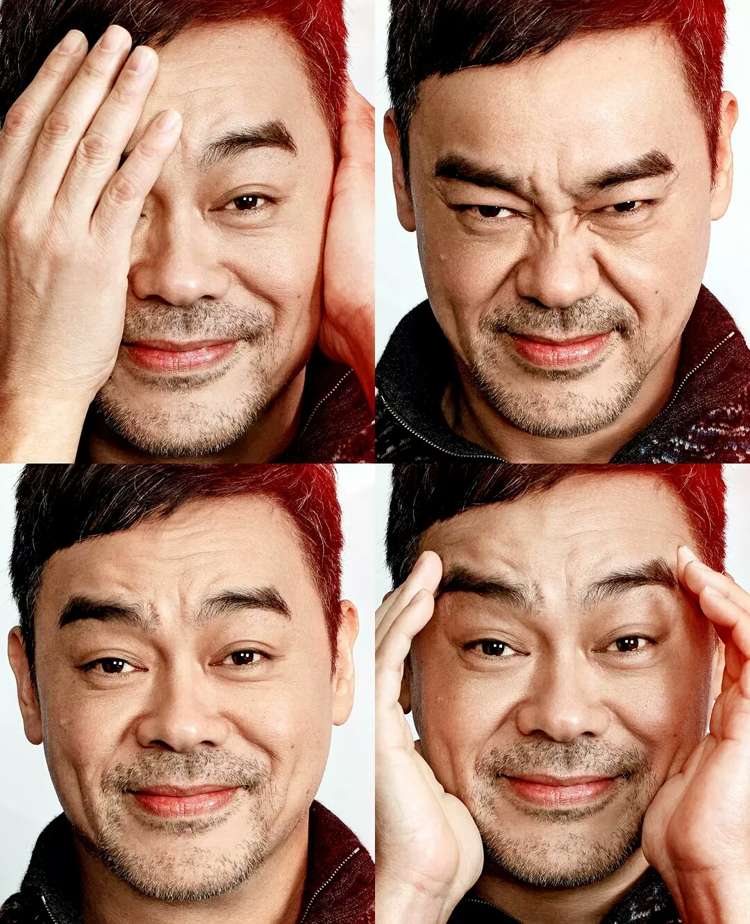 黝黑的古铜肤色是硬汉的标志外衣，但内里却有一颗温柔体贴的心