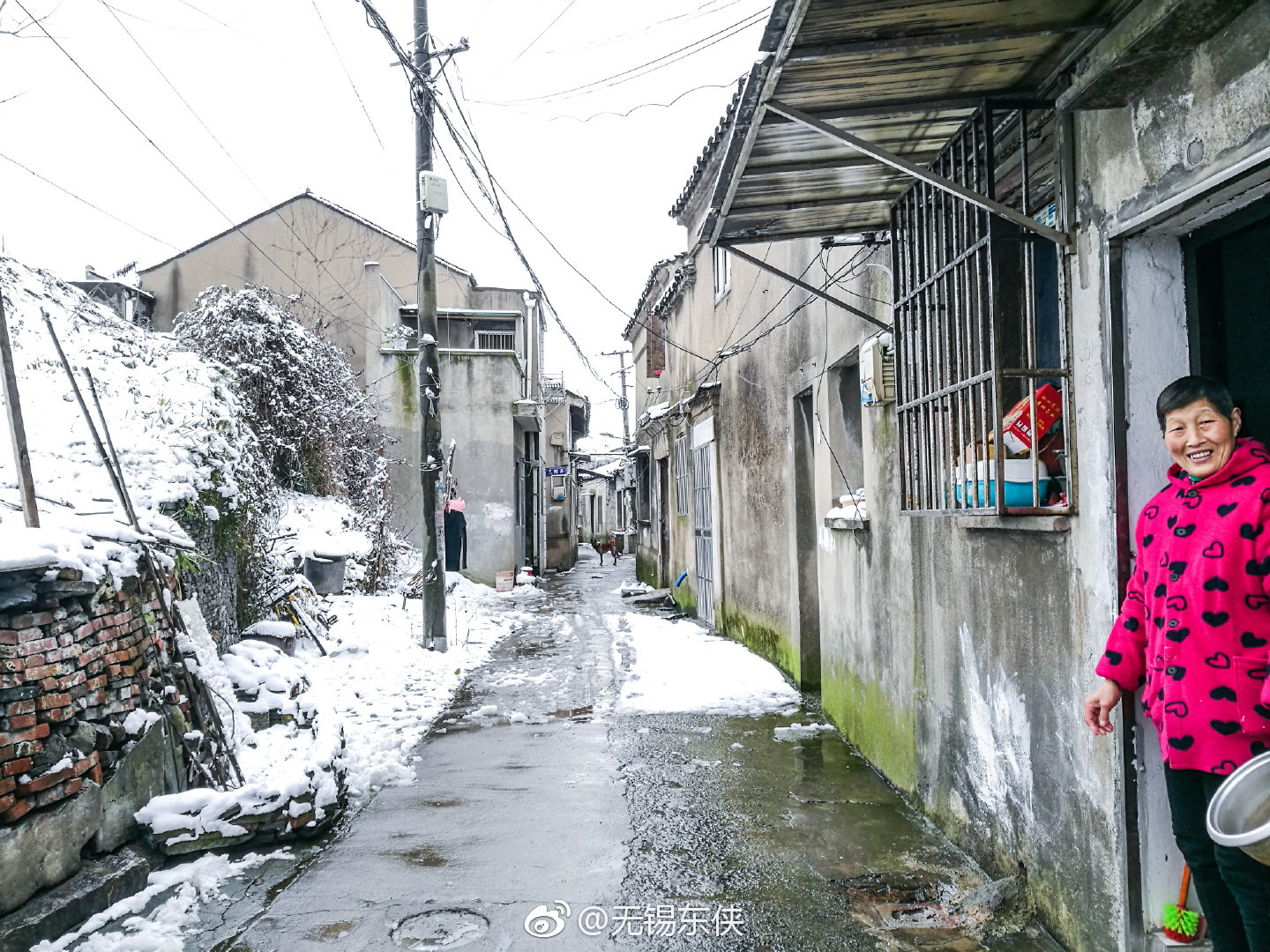 大年初四,喜迎瑞雪的老街老宅,说起这雪下的,人人笑逐颜开
