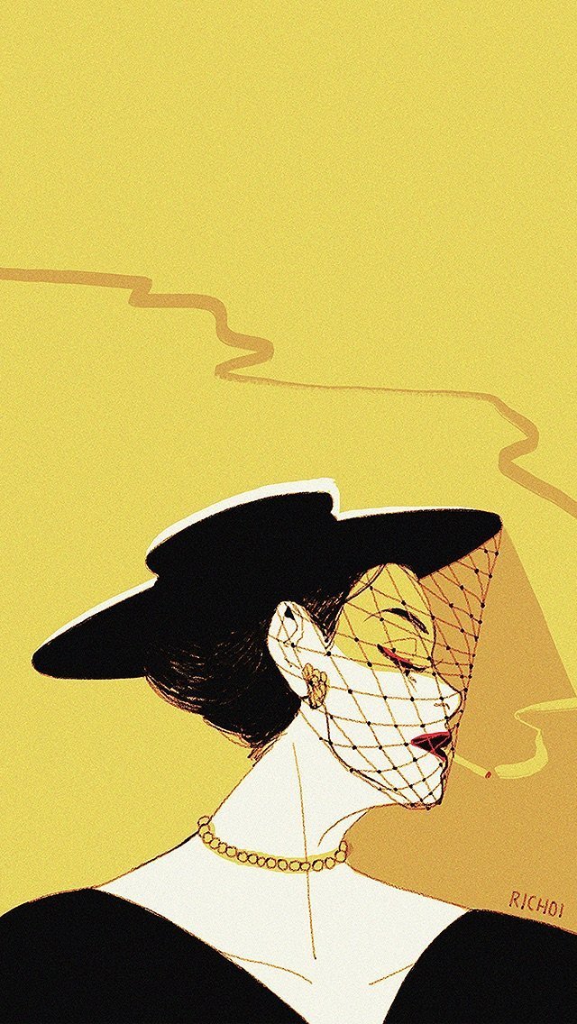 复古插画插画师richoi