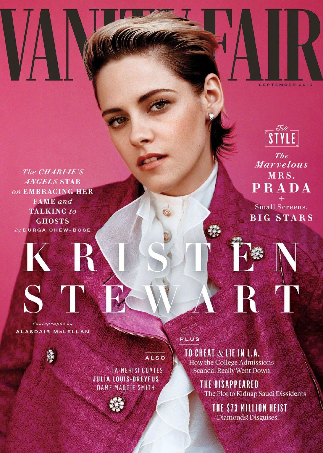 克里斯汀斯图尔特kristenstewart身穿chanel登上名利场vanityfai