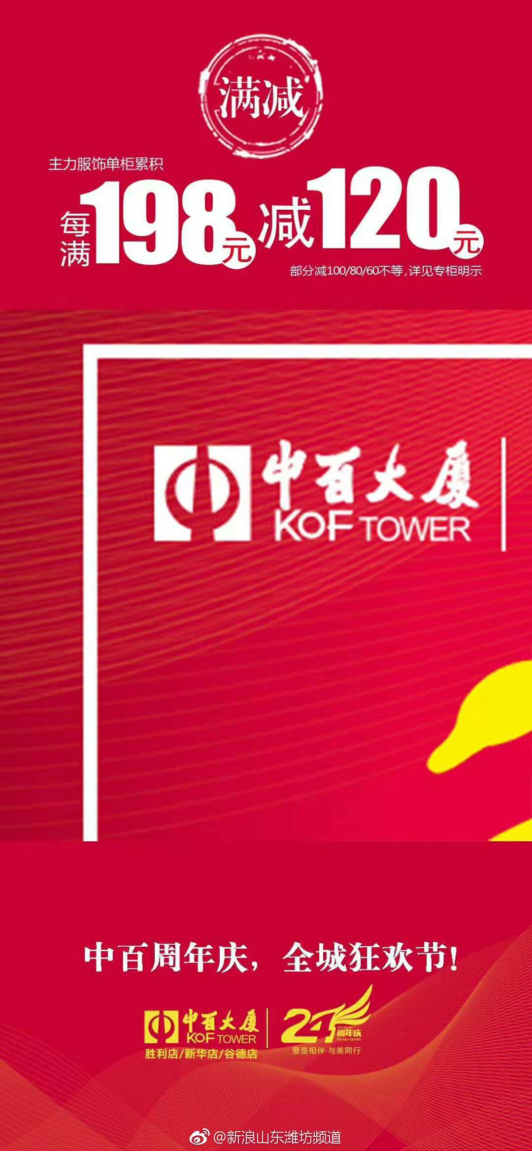 年底了,又是置新装,添新衣的时候,中百大厦周年庆