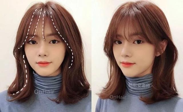 特搜法式八字蛋卷刘海造型重点分享小脸刘海款式