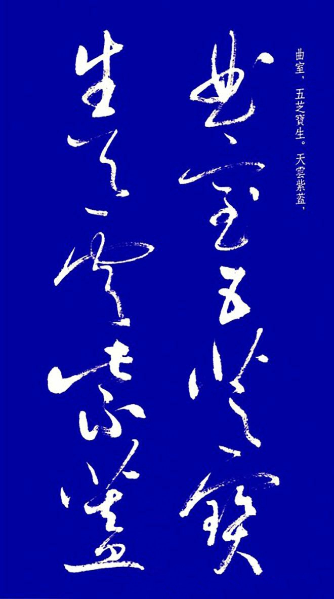 启功草书字帖欣赏黄庭内景经局部