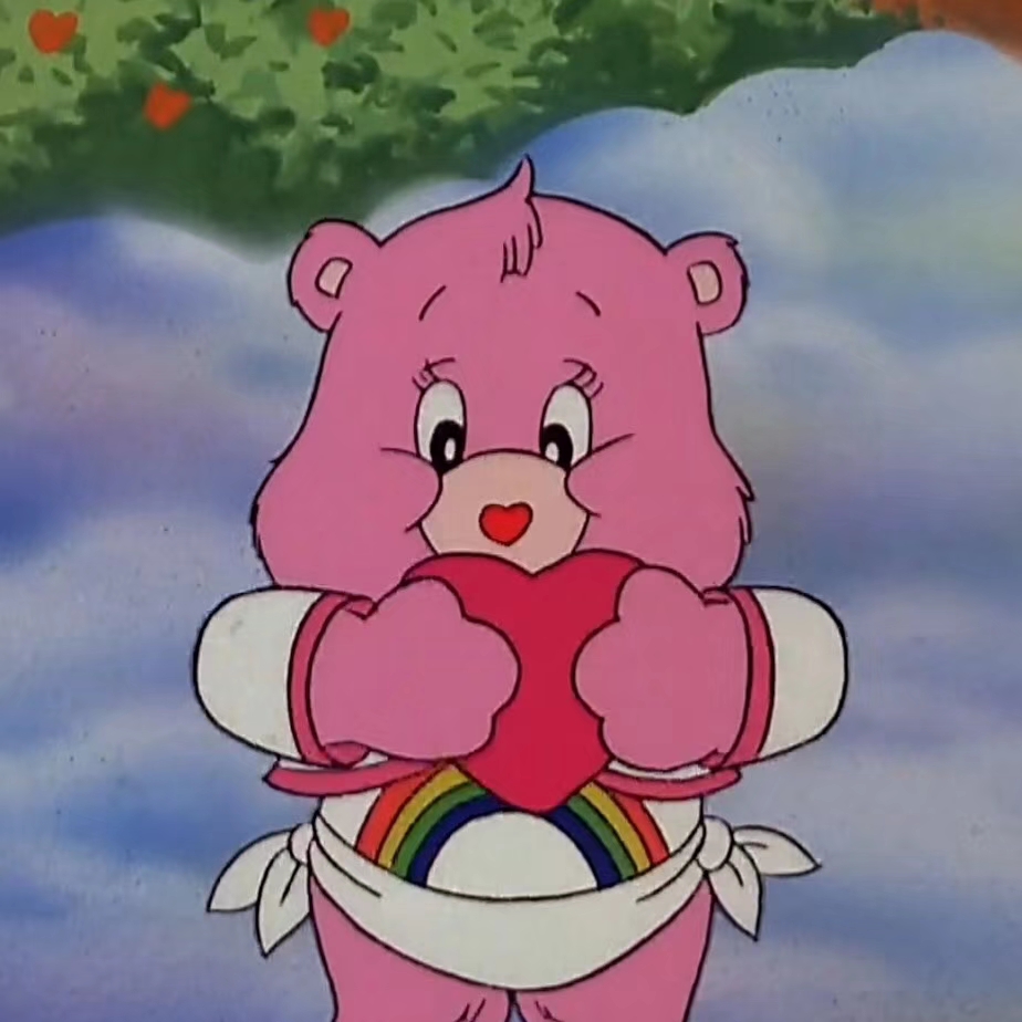 爱心熊carebears做卡通头像太可爱了吧