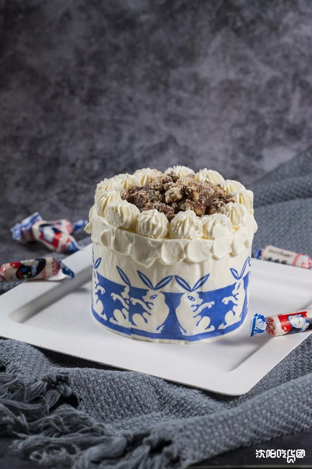 网红大白兔蛋糕海盐咸奶油榴莲芝士林俊杰同款