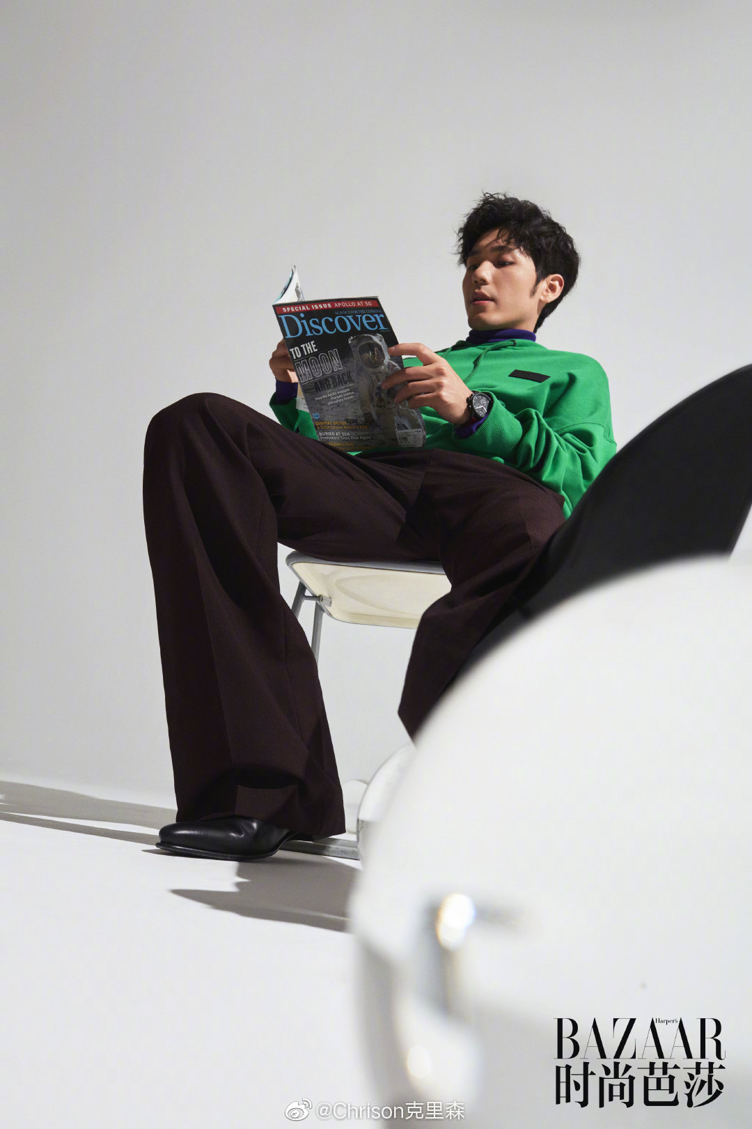 白宇x 时尚芭莎 harpers bazaar ┊ 剃须后的白宇