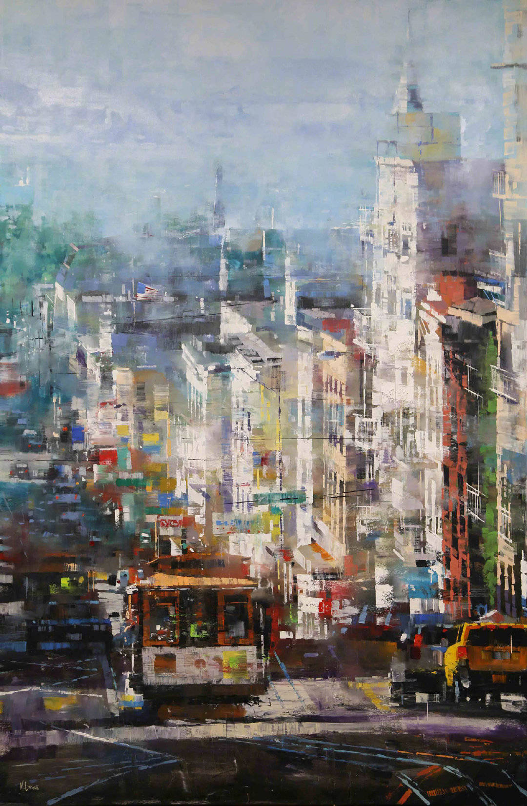 美国9694画家 mark lague 城市风光绘画作品  |  marklague