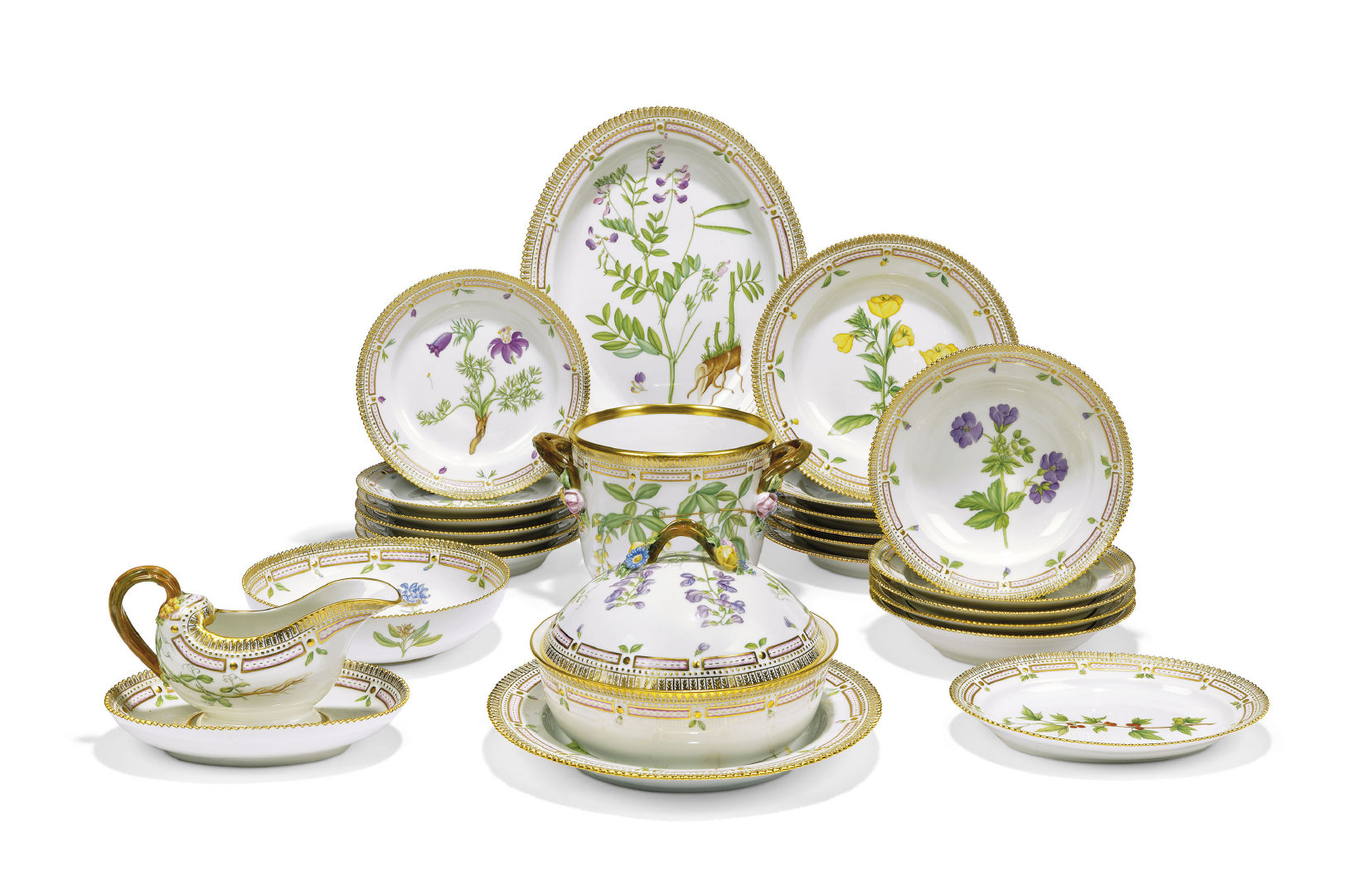 皇家哥本哈根瓷窑"丹麦之花"系列