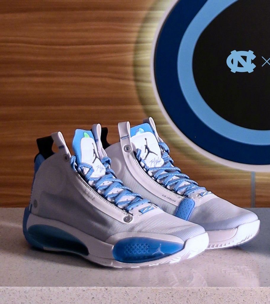air jordan 34 unc pe,北卡配色总是那么有魅力,可否市售一波呢