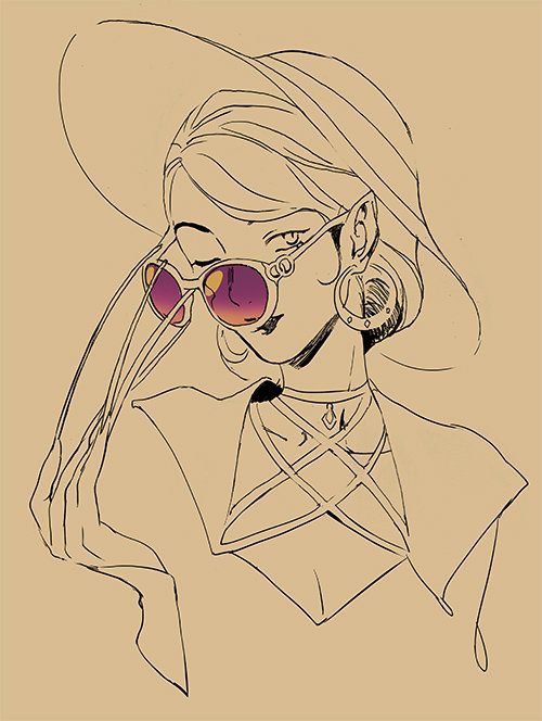 画师juby的一组超酷的人物插画