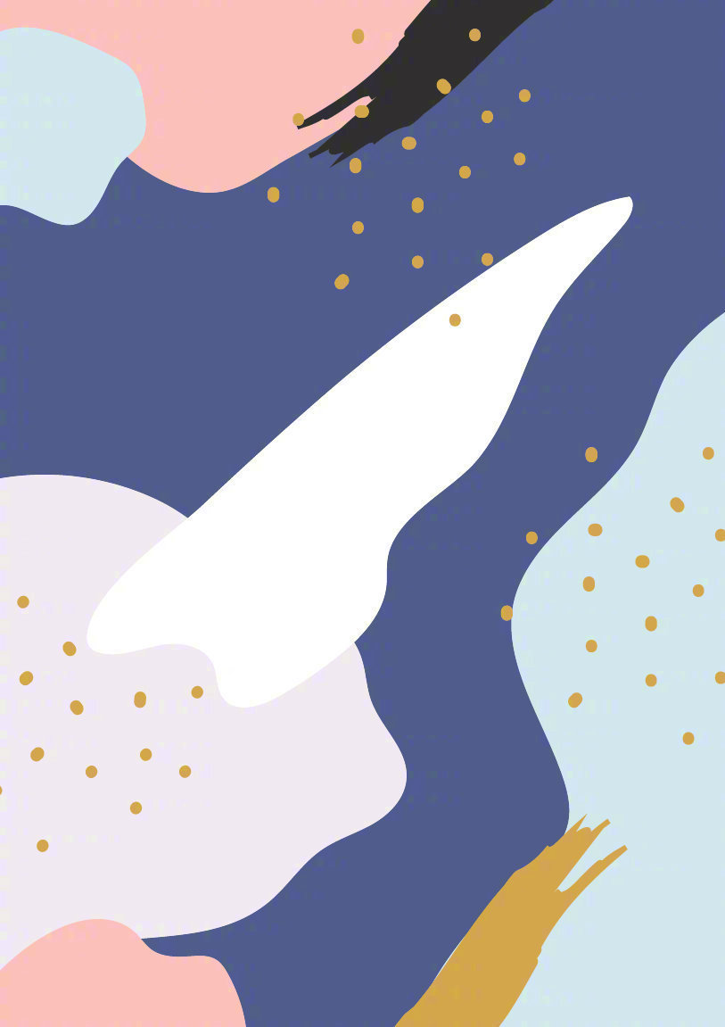 色彩柔和的流行色系配色