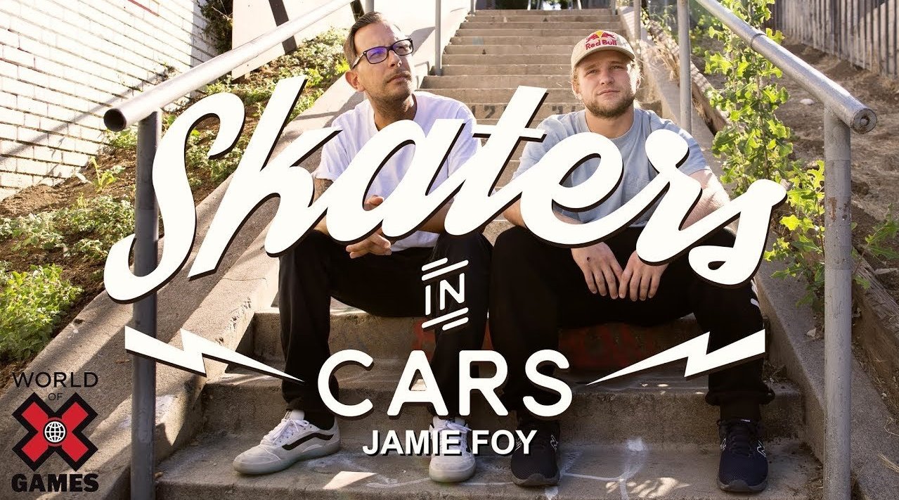 jamie foy:skaters in cars