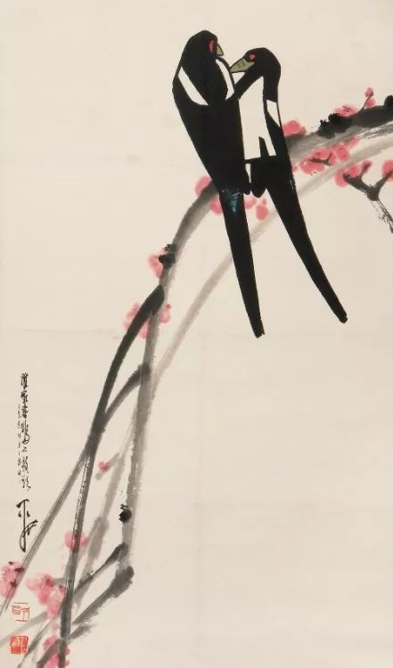 贾平西这个花鸟画得有意思