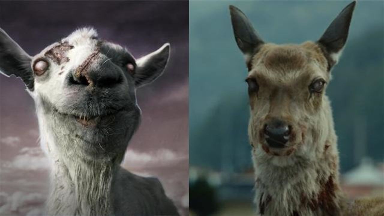 美国丧尸鹿现身街头交通造成困扰现实版生化危机