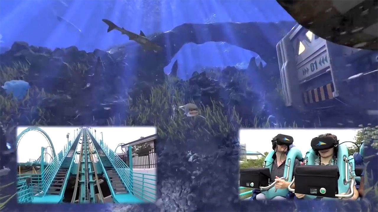 世界上最有趣的过山车!戴上VR设备,感受真实的海底世界