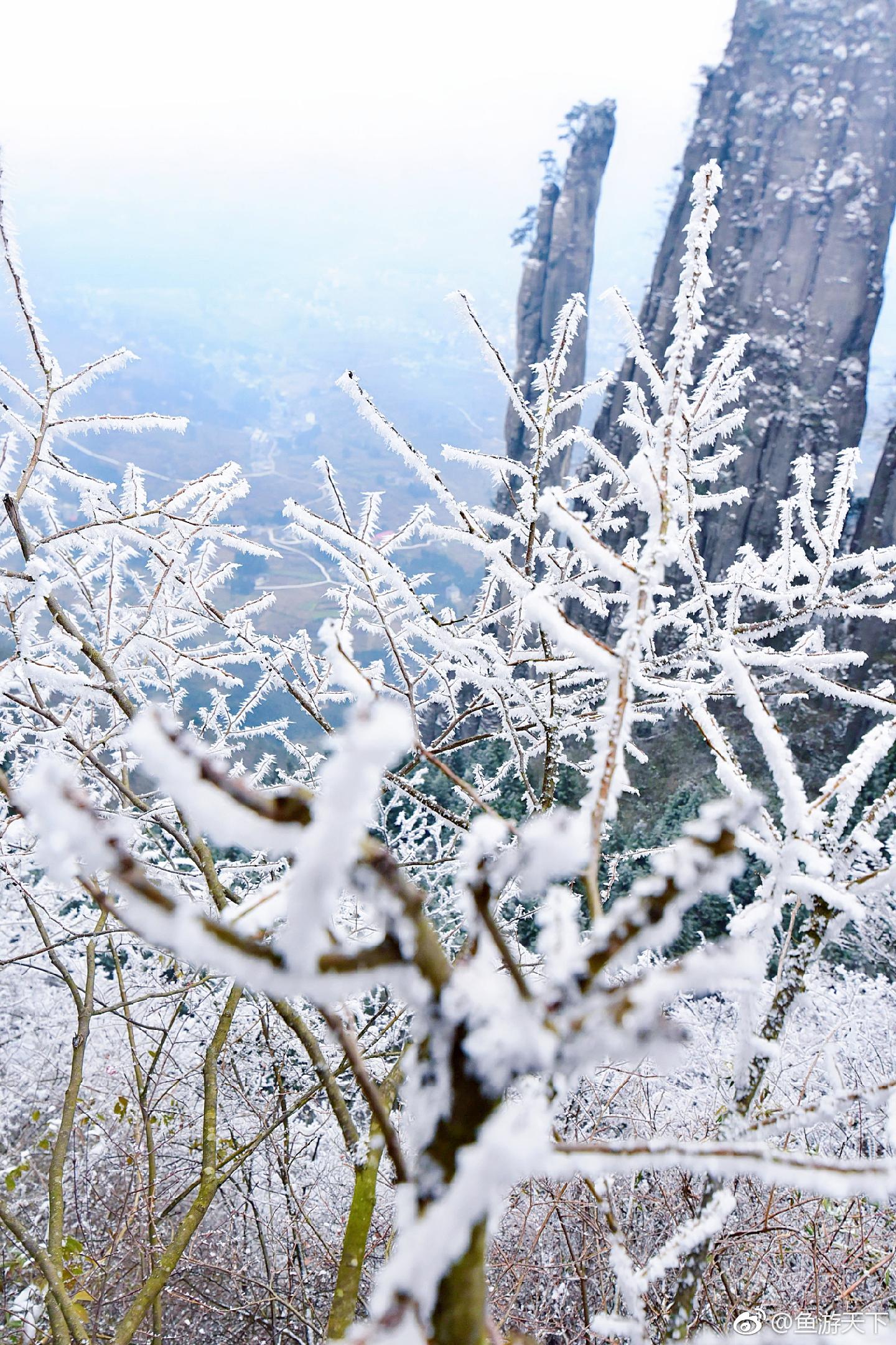 浙北大峡谷冬天图片
