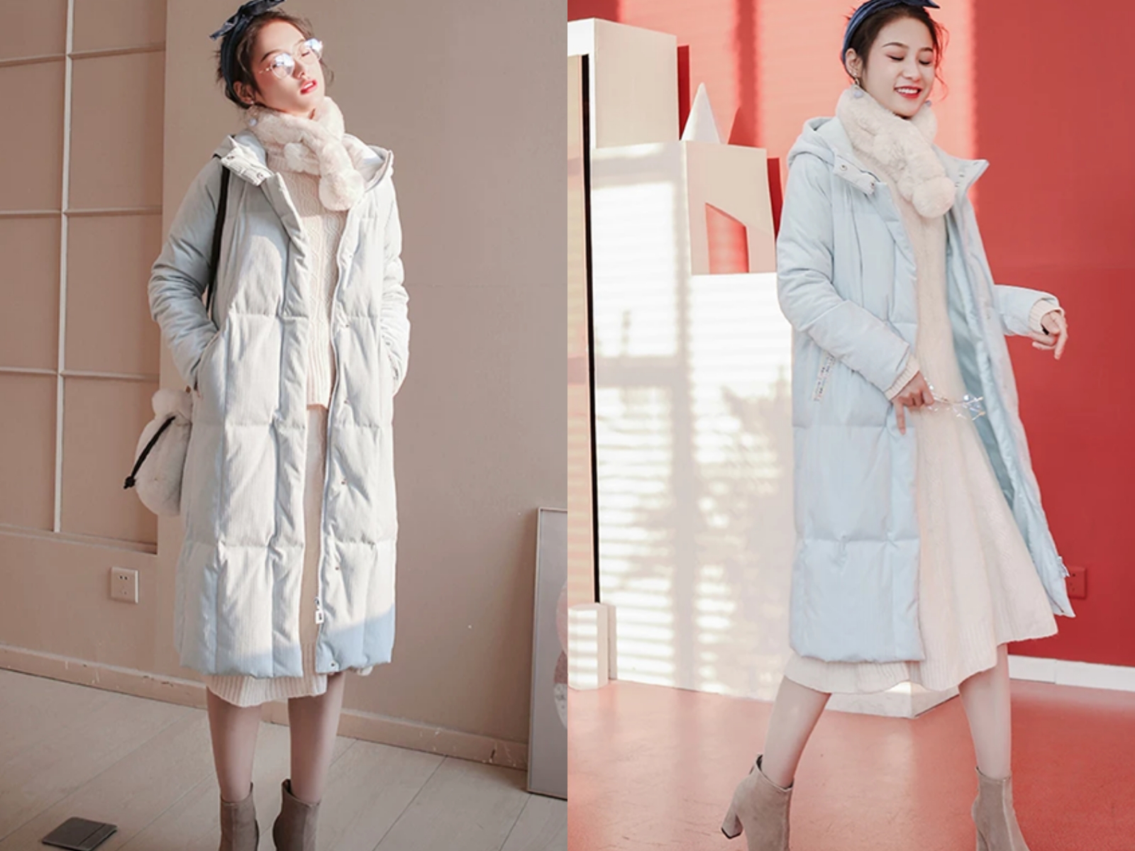 围巾搭配羽绒服_围巾搭配羽绒服的好处-第2张图片-潮百科