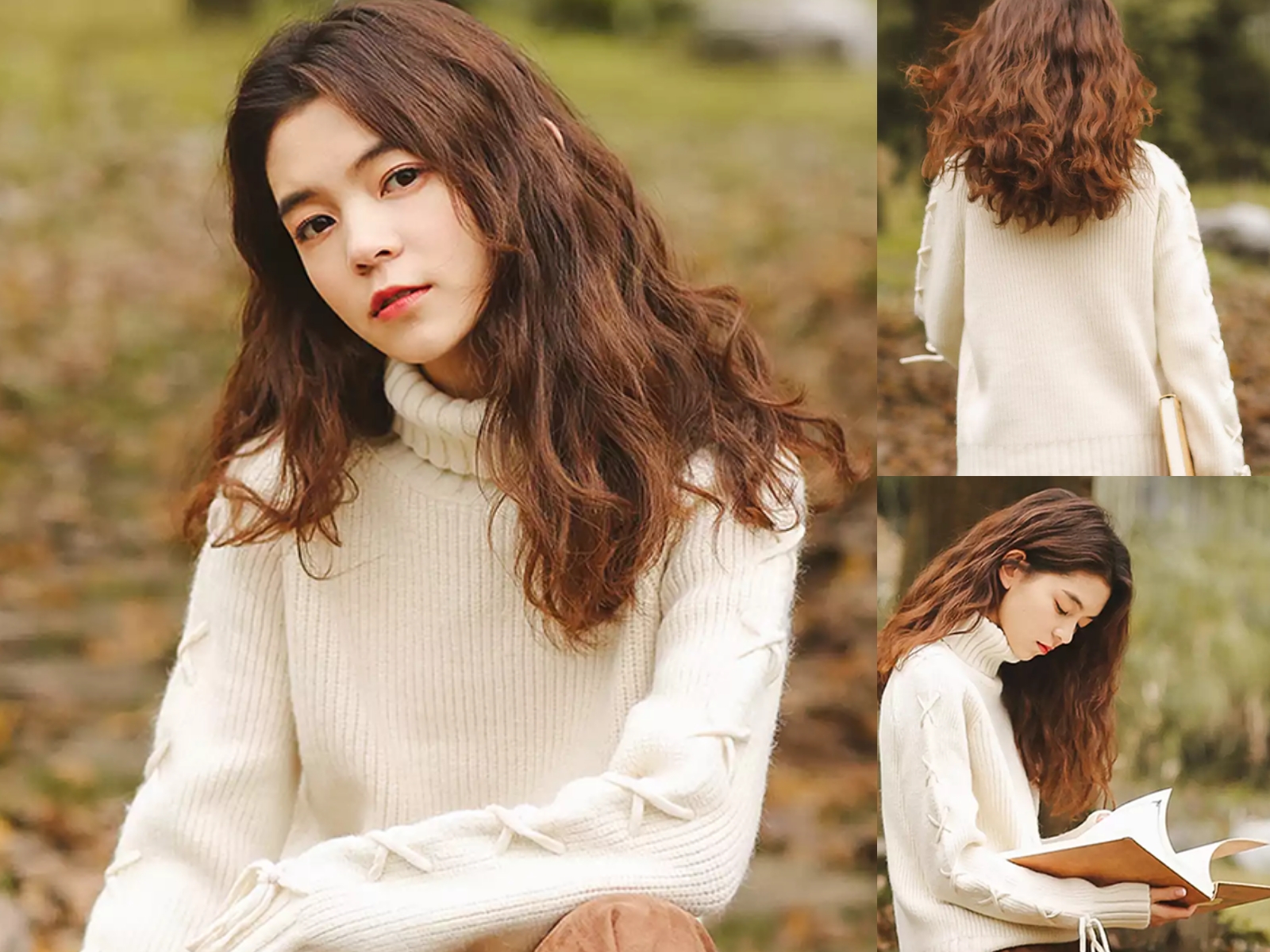 适合冬天的棕色系卷发,超显皮肤白,好好看!