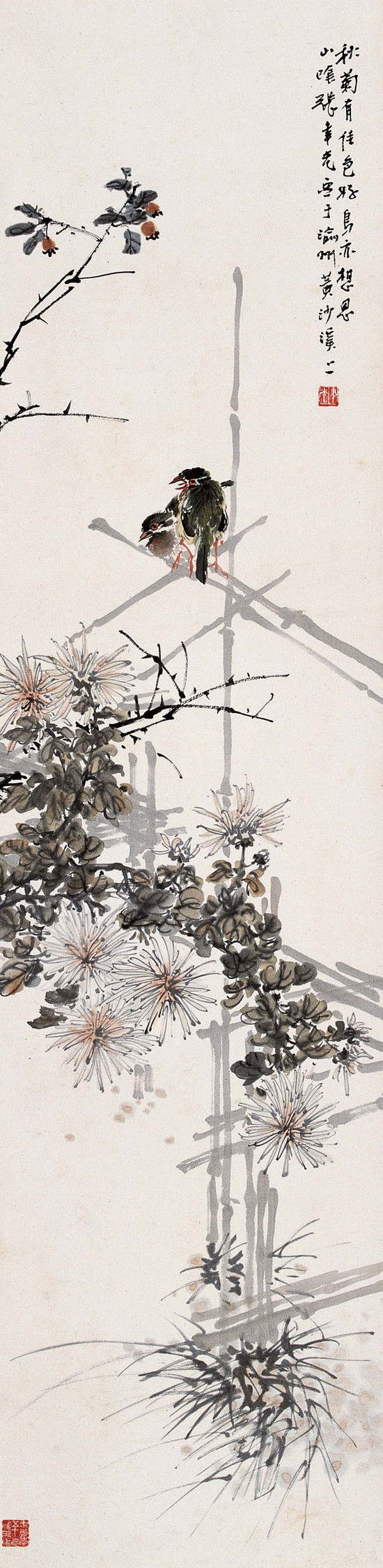 民国海派画家张聿光花鸟画作品欣赏