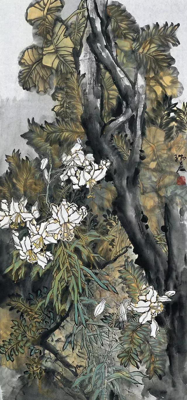 吉瑞森画一幅花鸟画代替我的自画像