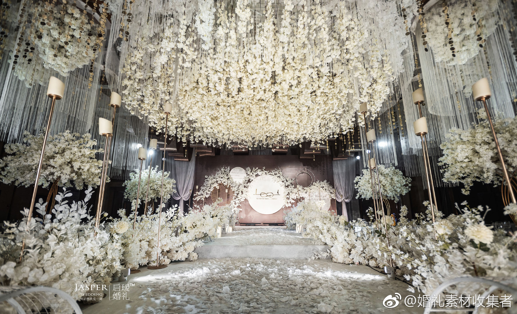 室内婚礼丨白咖色系在平行世界里我下一秒会遇见什么样的人 喜欢上