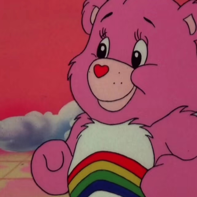 爱心熊carebears做卡通头像太可爱了吧