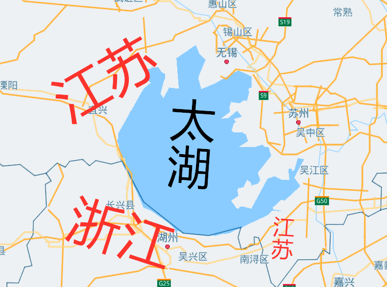 太湖地理位置地图图片