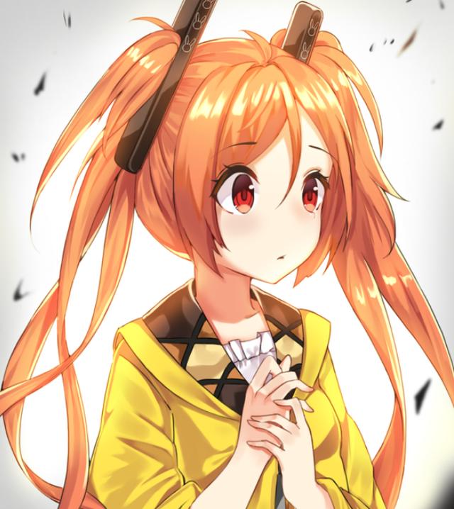 超美的二次元卡通头像,金色头发的女孩,希望每一天都能开开心心动漫