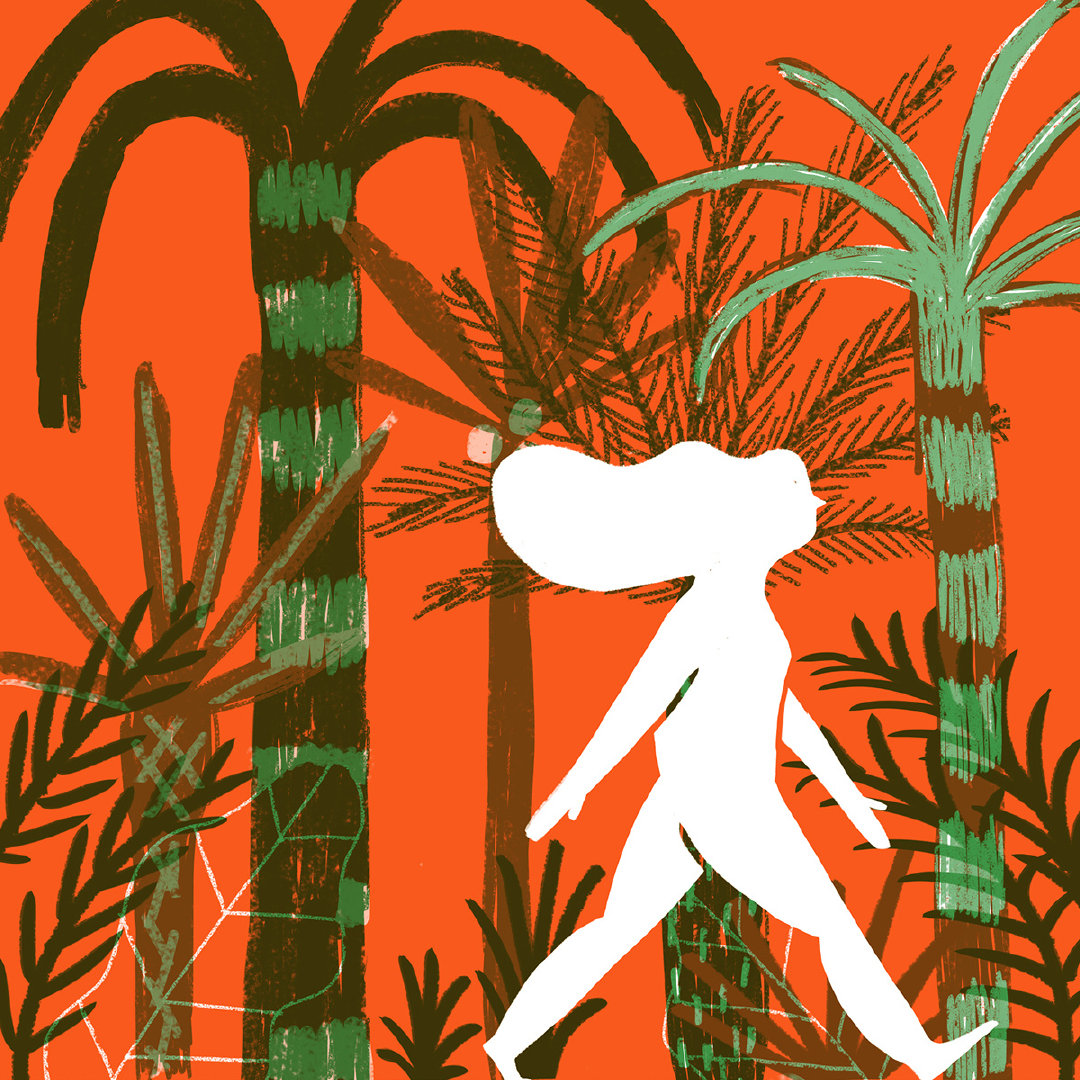 插画 红绿双色 risograph 印刷 / ana seixas