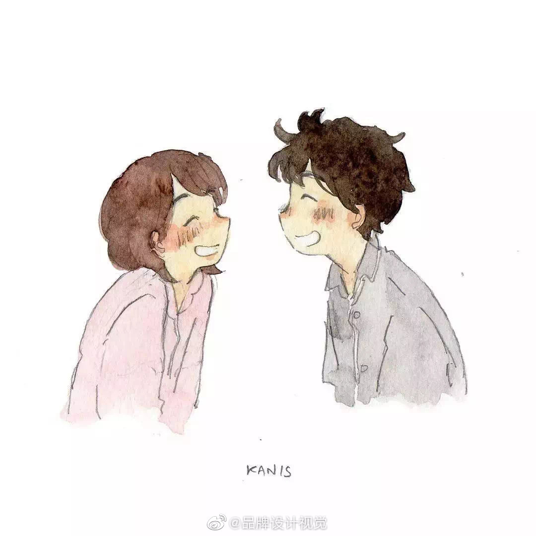 情侣的温馨日常来自泰国插画师kanis