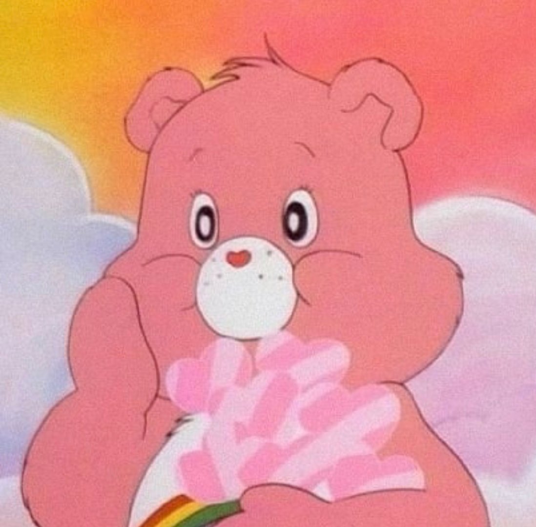 爱心熊carebears做卡通头像太可爱了吧